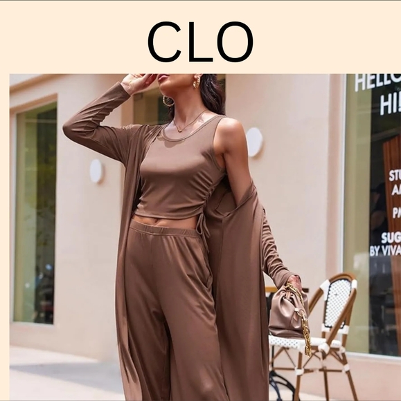Ekouaer Womens 3 Piece Knit Lounge Set Pajama Long Sleeve Cardigan Sleeveless 2X - Picture 1 of 3